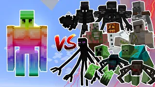 Spectrite Golem VS Every Mutant Monster - Mob Battles In Minecraft