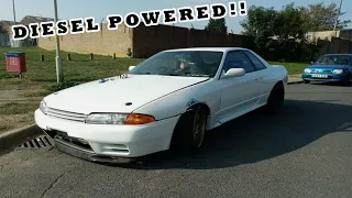 Crazy diesel powered Nissan Skyline GTR!