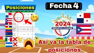 Tabla de posiciones Serie del Caribe 2024, como va la tabla fecha 4, resultados, resumen