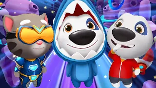 TALKING TOM GOLD RUN 2020 - NEW SPACE SIDE WORLD HYPER TOM VS TALKING HANK VS SHARK HANK