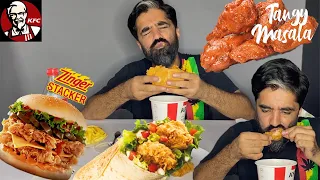 KFC - KFC Zinger Stacker Burger | KFC Twister wrap  | Tangy Masala Wings KFC