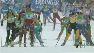 Magdalena Neuner - 28th World Cup win - Oberhof Mass Start, Jan 2012