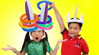 Emma Pretend Play Learn Colors w/ Fun Colored Inflatable Kids Toys