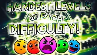 Beating the Hardest Levels of Each Difficulty! (Except Demon) - How to Get Better at Geometry Dash!