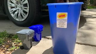 Trash and Recycle Pickup With Mini Bins