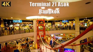 [4K🇹🇭] Bangkok Thailand I The Best Pier 21 Food Court | Terminal 21/$1 You  can eat Thai food