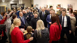 Володимир Зеленський і Гітанас Наусєда відвідали Український центр у Вільнюсі
