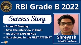 RBI Grade B 2022 selections | Success Story | Selected Candidate Shreyash