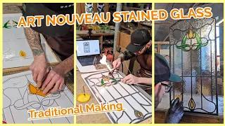 Art Nouveau Stained Glass Window Making