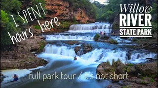 Willow River State Park. Complete Tour, Waterfall, Lake, Hiking trails, 3 Camping. Its not Short.