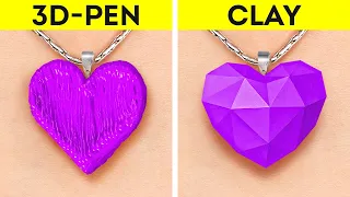 3D-PEN VS. CLAY | Colorful Mini Crafts And Home Decor Ideas With Glue Gun And Polymer Clay