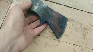 Old Rusty Military Axe Restoration  Restoration of the old rusty axe with your own hands