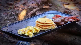 Cooking Breakfast in the Woods