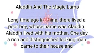 Aladdin and His magic Lamp. Short Story. Learning English