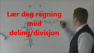 Lær deg regning med deling/divisjon