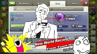 NEW WORLD RECORD!!! - | Clash Of Clans| - WORLDS FIRST TOWN HALL 7 LEGEND LEAGUE PLAYER IN HISTORY~