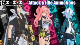 Zenless Zone Zero - All Characters Idle & Attack Animations (Closed Beta)