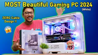 MSI Project Zero 🤯 All White Gaming PC Build with i9 14900K & RTX 4070 Ti 🔥