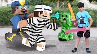 Prison Escape in Real Life Minecraft Animation with Epic Jason