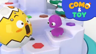 Como | Iceberg Board Game | Learn colors and words | Cartoon video for kids | Como Kids TV