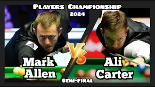 Mark Allen vs Ali Carter - Players Championship Snooker 2024 - Semi-Final Live (Full Match)