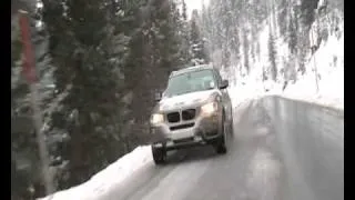2011 BMW X3 Winter Driving - Summer tires vs Winter tires