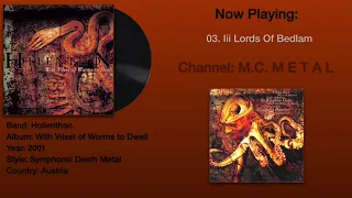 Lords Of Bedlam - Hollenthon 2001 With Vilest Of Worms To Dwell Album. Lyrics in description.