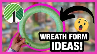 🤯 YOU WON'T BELIEVE WHAT I MADE WITH DOLLAR TREE WREATH FORMS | DIY SPRING DECOR 2024