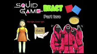 || past squid game react to future || Gacha life || part two ||