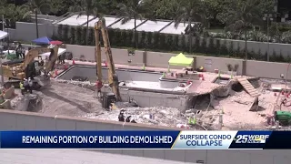 Death toll at 27 as remaining portion of Champlain Towers South demolished