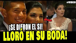 ESPOSA DE EDISON FLORES SE QUIEBRA EN PLENA BODA JUNTO A SUS INVITADOS