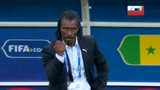 Польша Сенегал. Шикарная реакция тренера Сенегала на гол.