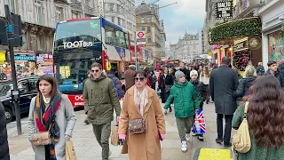 England, Central London Sunset Walk | Relaxing Walking tour in West End London [4K HDR]