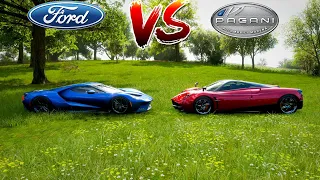 FORZA HORIZON 4 Online || 2017 FORD GT VS 2016 Pagani Huayra BC ||