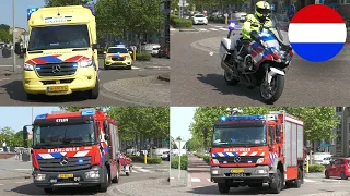 Veel hulpdiensten met spoed onderweg naar meerdere vastgelopen kano's op de Maas bij Stein