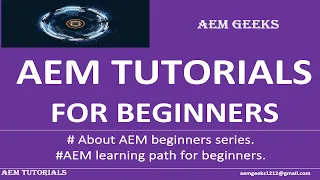 AEM Beginner #0 | AEM learning path for beginners