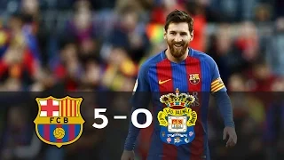 Barcelona 5 x 0 Las Palmas - Gols e Melhores Momentos - HD - La Liga