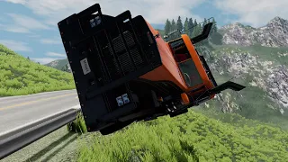 Bus and Truck Crashes #8 - BeamNG Drive | The Commentary-Free Gaming Channel