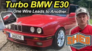 Turbo E30 Wiring Day - MegaSquirt, QuadSpark, and MSD Coils