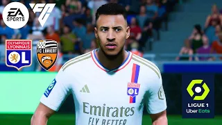 EA Sports FC 24 - Lyon Vs. FC Lorient - Ligue 1 Uber Eats 23/24 Matchday 8 | Full Match