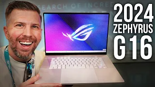 2024 Asus Zephyrus G16 Hands On Overview! 240 Hz OLED, CNC Aluminum Chassis, Larger Touchpad, more!