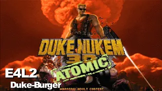 Duke Nukem 3D: Atomic Edition - E4L2: Duke-Burger (100%) [DOSBox]
