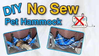 DIY No Sew Pet Hammock