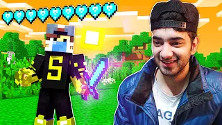 Minecraft But We Have Lucky Diamond Hearts