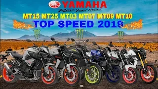 Yamaha MT15 MT25 MT03 MT07 MT09 MT10 Top Speed