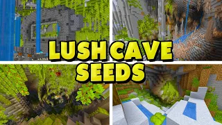 TOP 20 BEST NEW LUSH CAVE SEEDS for Minecraft 1.19.1! (Java & Bedrock Edition)