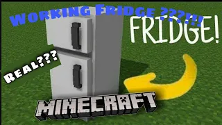 How make a Decorative Working Fridge in Minecraft with no Mods