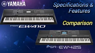 Yamaha PSR-EW410 VS PSR-EW425 Full Comparison