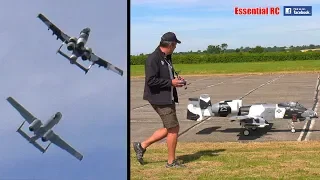 AMAZING A-10 TANK BUSTER RC JETS in ACTION (ONBOARD FORMATION FLYING SPECIAL !)