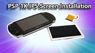 How to Install an IPS Screen in a PSP 1K (1000) with Easy Convert Flex Cable Set - Tutorial